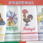 Pano cozinha favo bordado 50X70 em cx