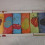 Pano cozinha felpo bordado 50X50 6P em cx