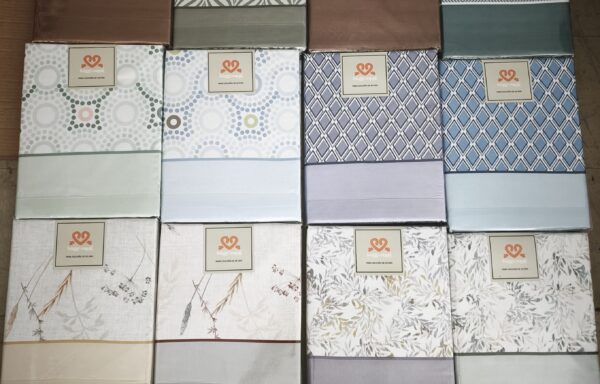 Jogo cama estampado/liso série soft